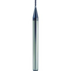 .020 x 1/8 x .060 x 1-1/2 4FL W/ .005 C/R End Mill-Uncoated - Apex Tool & Supply