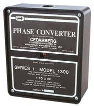 Series 1 Phase Converter - #1200B; 1/2 to 1HP - Apex Tool & Supply