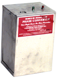 Heavy Duty Static Phase Converter - #3200; 3/4 to 1-1/2HP - Apex Tool & Supply