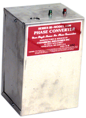 Heavy Duty Static Phase Converter - #3200; 3/4 to 1-1/2HP - Apex Tool & Supply