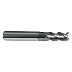 4mm Dia. - 57mm OAL - 3 FL Variable Helix Bright Carbide End Mill - Apex Tool & Supply
