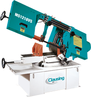 Semi-Automatic Miter Bandsaw - #MS1218VS4 - 10 x 16'' Capacity - 2 HP, 3PH, 230/460V Motor - Apex Tool & Supply