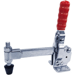 500 lbs Solid Long Bar Flanged Base Vertical Hold-Down Clamp - Apex Tool & Supply