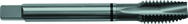 M12x1.25 D5 3 Flute Spiral Pointed Plug Black Ring Tap-Steam Oxide - Apex Tool & Supply