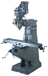 Vertical Mill - R-8 Spindle - 9 x 49'' Table Size - 3HP - 30 min. 2Hp Continuous Run, 3PH, 230V Motor - Apex Tool & Supply