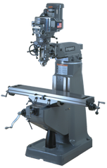 Vertical Mill - R-8 Spindle - 9 x 49'' Table Size - 3HP - 30 min. 2Hp Continuous Run, 3PH, 230V Motor - Apex Tool & Supply