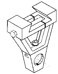 Right Angle Arbor Support for Vertical Milling Machine - Model #HR-OUT-AL-60 - Apex Tool & Supply