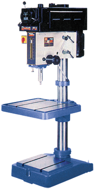 RF400V Variable Speed Floor Model Drill Press - 20'' Swing; 2HP, 3PH, 220V Motor - Apex Tool & Supply