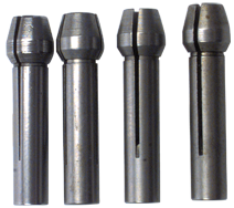 #600 - Contains: 4 Collets 1/32 - 1/8 - For: 8 Handpiece - Collet Set for Flex Shaft Grinder - Apex Tool & Supply