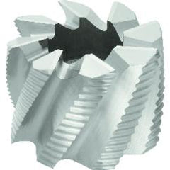 5 x 2-1/4 x 1-1/2 - Cobalt - Fine Tooth Roughing Shell Mill - 12T - TiAlN Coated - Apex Tool & Supply