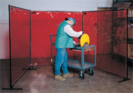 6' x 8' - Protect-O-Screen Welding Screen-Trans Vinyl - Apex Tool & Supply