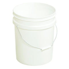 Plastic Pail - Model PAIL54PWS - White - Can be used with liquids up to 190°F - Apex Tool & Supply