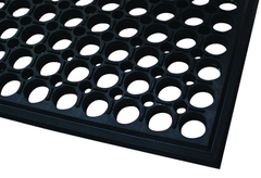 3' x 5' x 1/2" Thick Drainage MatÂ - Black - Apex Tool & Supply