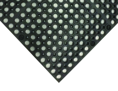 3' x 5' x 7/8" Thick Wet / Dry Mat - Black - Apex Tool & Supply