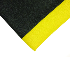 3' x 5' x 1/2" Thick Diamond Anti Fatigue Mat - Yellow/Black - Apex Tool & Supply