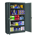 48"W x 24"D x 78"H Storage Cabinet w/400 Lb Capacity per Shelf for Lots of Heavy Duty Storage - Knocked-Down - Apex Tool & Supply