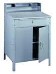 34-1/2" W x 29" D x 53" H - Foreman's Desk - Closed Type - w/Lockable Cabinet (w/Shelf) & Drawer - Apex Tool & Supply