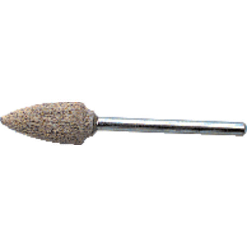 1/8″ × 1 1/2″ Shank-3/8″ × 3/8″ - B52 - Cotton Reinforced Aluminum Oxide Mounted Point - Apex Tool & Supply