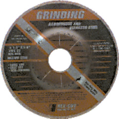 7″ × 1/4″ × 7/8″ - Aluminum Oxide A24MTX - Depressed Center Wheel - Apex Tool & Supply