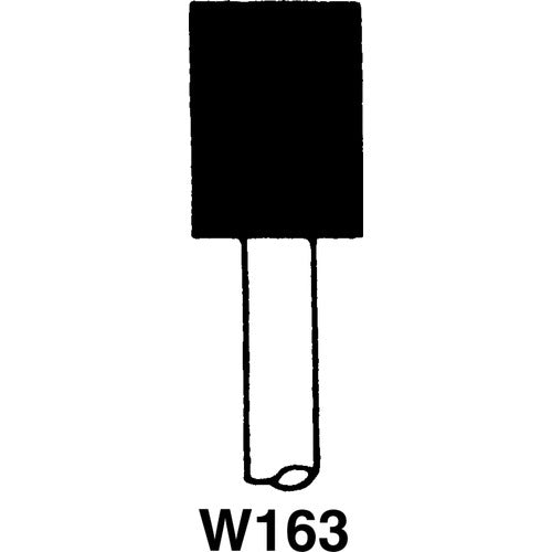 1/8″ × 3/8″ - W145 - Fine Resin Bonded Rubber Mounted Wheel - Apex Tool & Supply