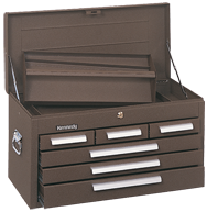 266 6-Drawer Mechanic's Chest - Model No.266B Brown 14.75H x 12D x 26.13''W - Apex Tool & Supply