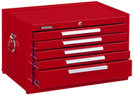 5-Drawer Mechanic's Chest w/ball bearing drawer slides - Model No.2805XR Red 16.63H x 20D x 29''W - Apex Tool & Supply