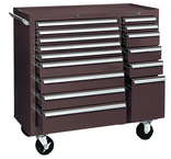 315X 15-Drawer Maintenance Cart - 35'' x 18'' x 39.38'' Brown - Apex Tool & Supply