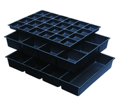 One-Piece ABS Drawer Divider Insert - 12 Compartments - For Use With Any 27" Roller Cabinet w/4" Drawers - Apex Tool & Supply