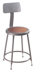 19" - 27" Adjustable Stool With Backrest - Apex Tool & Supply