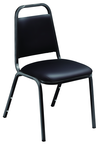 Standard Stack Chair -- 3/4" Square 19-Gauge Steel Tubing/Non-marring Plastic Glides - Apex Tool & Supply