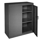 46 x 24 x 42" (Black) - Counter Height Cabinet with Doors - Apex Tool & Supply