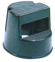16'' Diameter - Black Step Stool - Apex Tool & Supply
