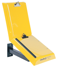 Yellow Wall Mount Data Control Workstand - Apex Tool & Supply