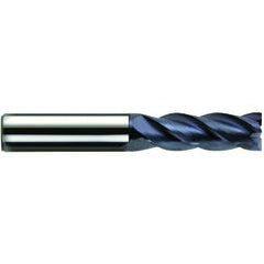 3/8" Dia. - 1" LOC - 2-1/2" OAL - 4 FL Carbide S/E HP End Mill-nACo - Apex Tool & Supply