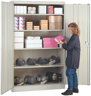 48 x 24 x 42'' (Dove Gray or Putty) - Storage Cabinet - Apex Tool & Supply