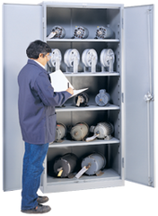 36 x 21 x 78'' (Dove Gray or Putty) - Full Height Storage Cabinet - Apex Tool & Supply