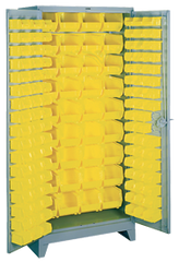 36 x 21 x 82'' (136 Bins Included) - Bin Storage Cabinet - Apex Tool & Supply