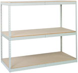 48 x 48" (3 Shelves) - Double-Rivet Flanged Beam Shelving Section - Apex Tool & Supply