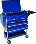 5 Drawer Locking Service Cart 30" L x 16" W x 41" H - Apex Tool & Supply