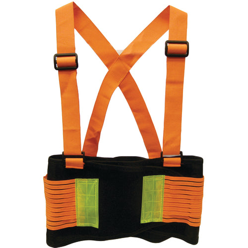 Deluxe Hi-Vis Back Support - L - Apex Tool & Supply