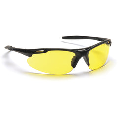 Safety Glasses - Amber Lens, Black Frame, Avante Style - Apex Tool & Supply