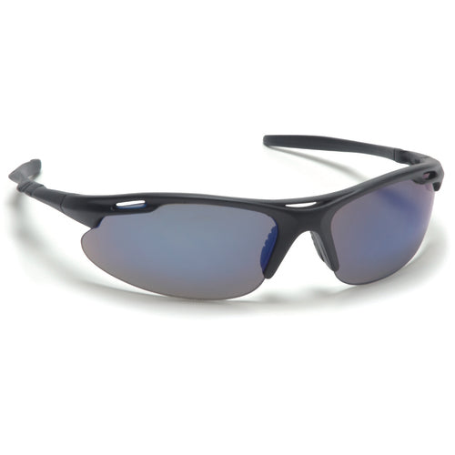 Safety Glasses - Blue Mirror Lens, Black Frame, Avante - Apex Tool & Supply