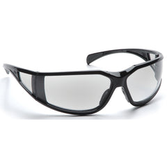 Safety Glasses - Curved Lens, Black Frame, Clear Fog Free - Apex Tool & Supply