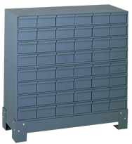 33-3/4 x 12-1/4 x 34-1/4'' (48 Compartments) - Steel Modular Parts Cabinet - Apex Tool & Supply