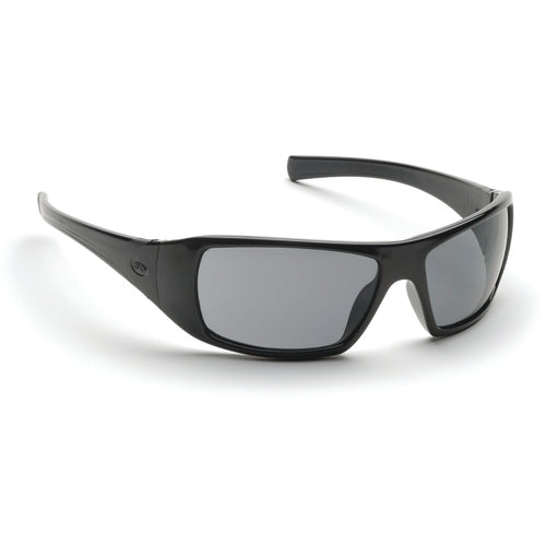 Safety Glasses - Black Frame, Gray Lens - Apex Tool & Supply