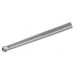 1/4" Dia. - 3" OAL - AlTiN-30° Helix-Spherical Ball Nose-End Mill-3 FL - Apex Tool & Supply