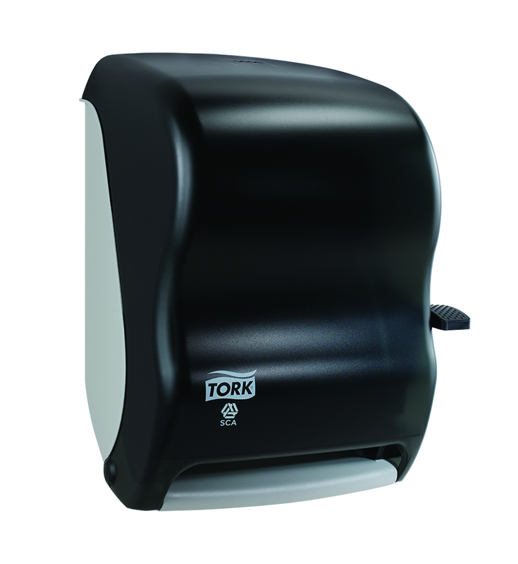 Hand Towel Roll Dispenser, Lever Auto Transfer - Apex Tool & Supply