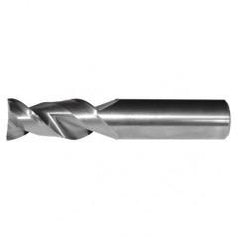 3/8x3/8x3/4x2-1/2 2FL Square Carbide End Mill-Round Shank-Uncoated - Apex Tool & Supply