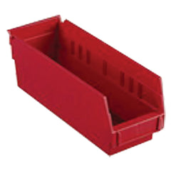 4 1/8″ × 23 5/8″ × 4″ - Red Economy Shelf Bin - Apex Tool & Supply