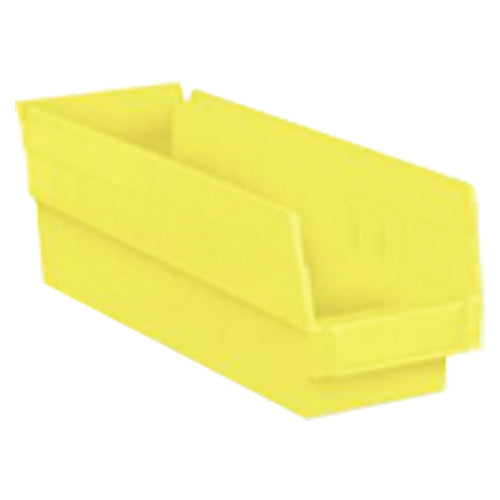 4 1/8″ × 23 5/8″ × 4″ - Yellow Economy Shelf Bin - Apex Tool & Supply